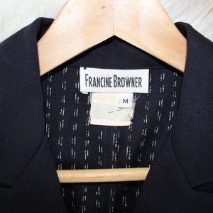 Francine Browner Jackets & Coats - Francine Browner Navy Blazer Jacket M Francine Browner Jackets & Coats - Francine Browner Navy Blazer Jacket M